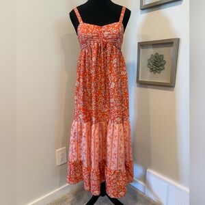 Never Worn! Band of the Free Floral Smocked Tiered Maxi Dress